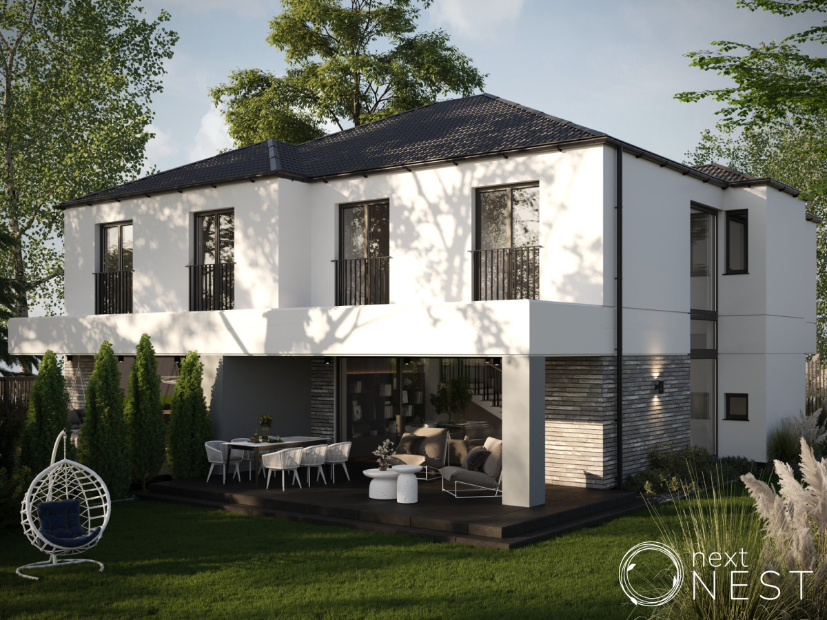 Zalesie Górne/Krępa nowoczesne domy 145 m²/500 m² - Widok 3