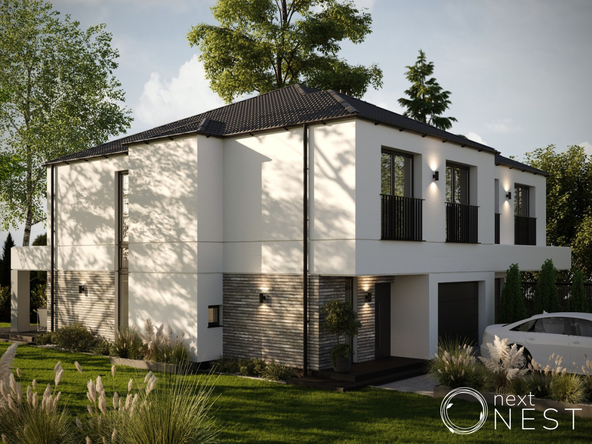 Zalesie Górne/Krępa nowoczesne domy 145 m²/500 m² - Widok 2