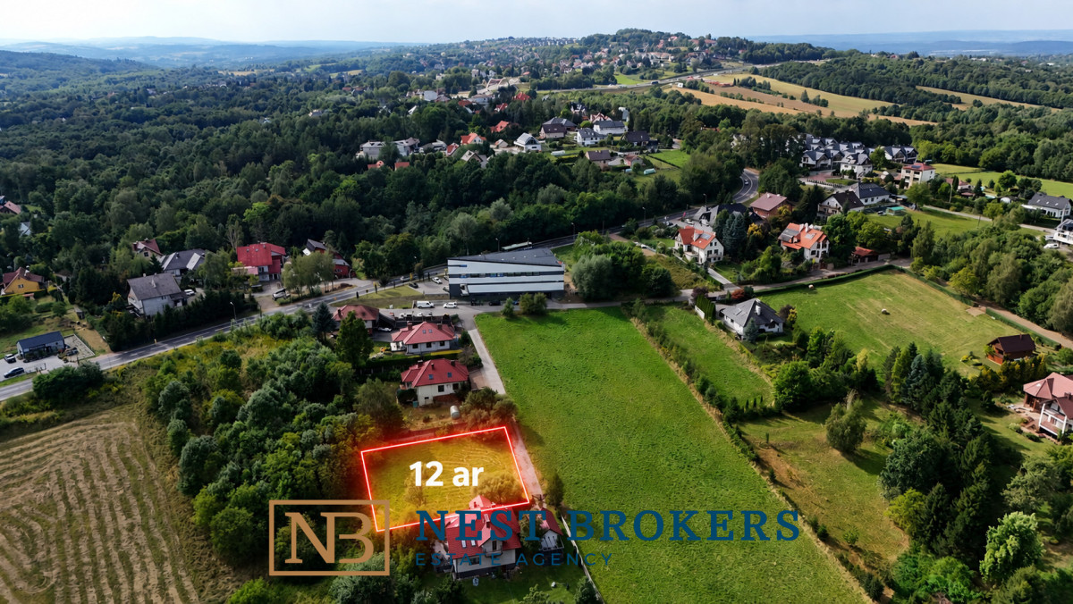 Atrakcyjna działka budowlana 1187 m² - Widok 2