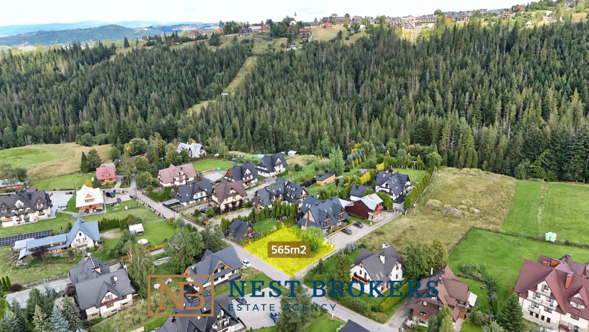 DZIAŁKA BUDOWLANA 565 m² | ZAKOPANE | CHŁABÓWKA - Widok 3