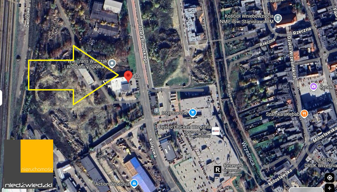Super miejsce na Twój lokal - centrum Wrześni, ul. Kolejowa - Widok 5