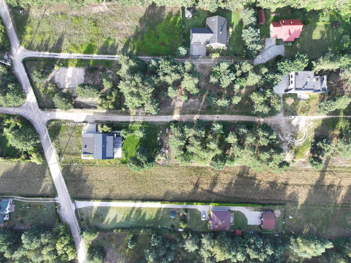 Przepięknie położona działka 1263 m² na rzeką Mienią. WZ - Widok 2