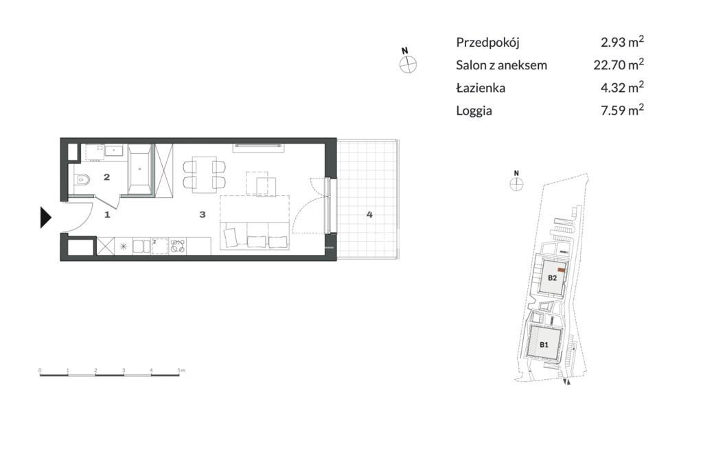 Apartment in Katowice, Osiedle Franciszka Ścigały, Bogucice - Widok 5
