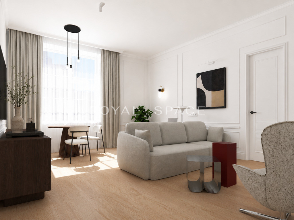 1-bed apartment, 46 m²