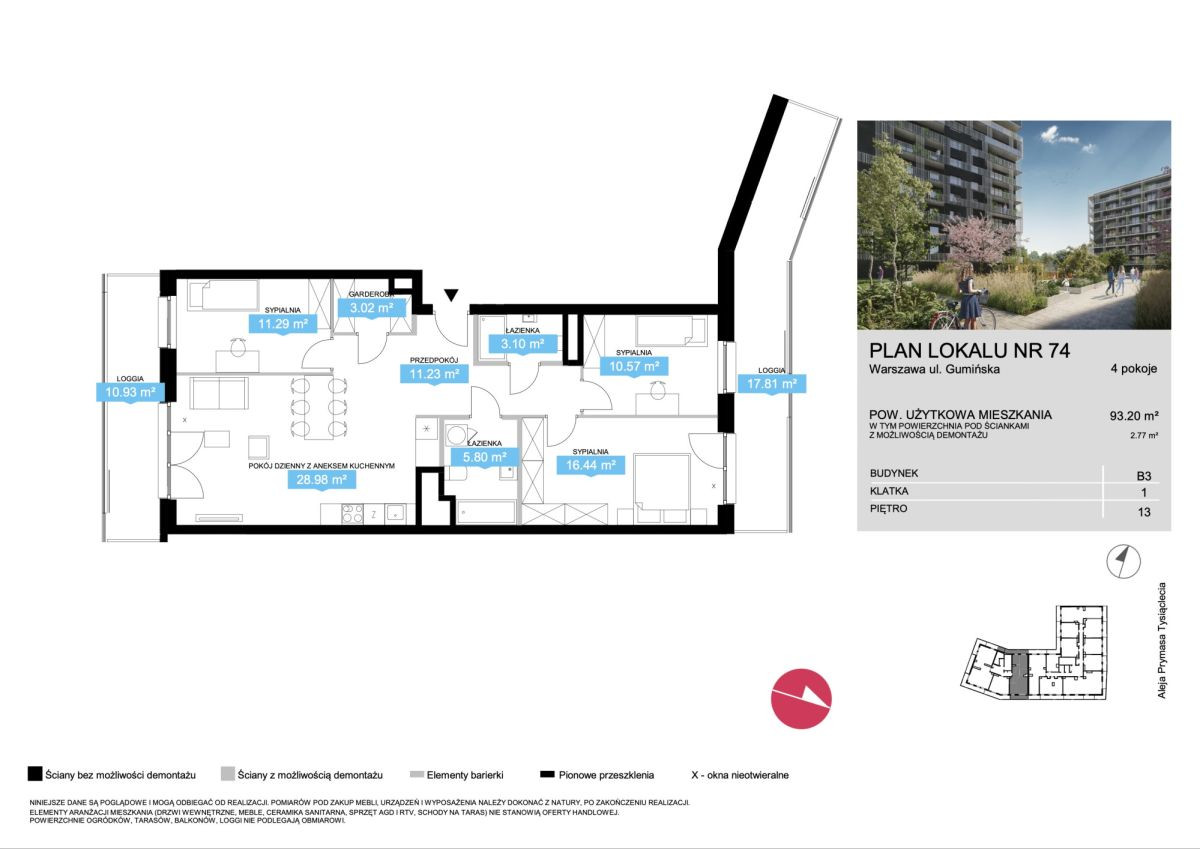Apartment in Warszawa, Odolany, Wola - Widok 3