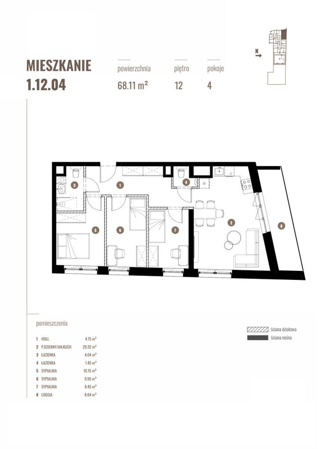 Mieszkanie – Katowice, Koszutka - Widok 3
