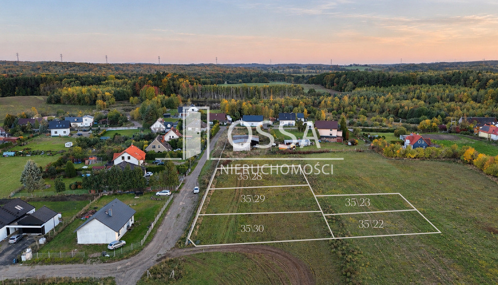 5 działek - 1000 m² | 22km od Gdańska | Warcz - Widok 3