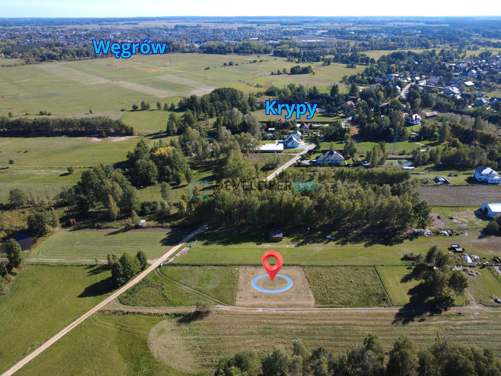 Działka Budowlana 1000 m² z WZ – KRYPY, gm. LIW | Przedmieścia WĘGROWA - Widok 5