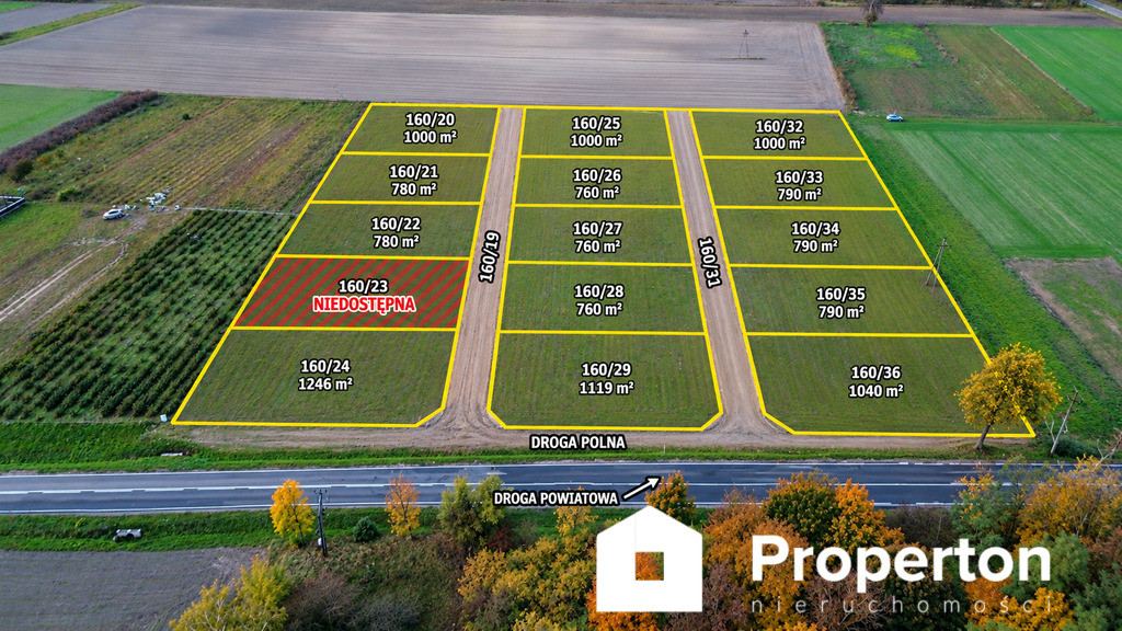 15 działek z WZ | Dom jednorodzinny | Gąsiorowo | 760–1246 m² - Widok 2