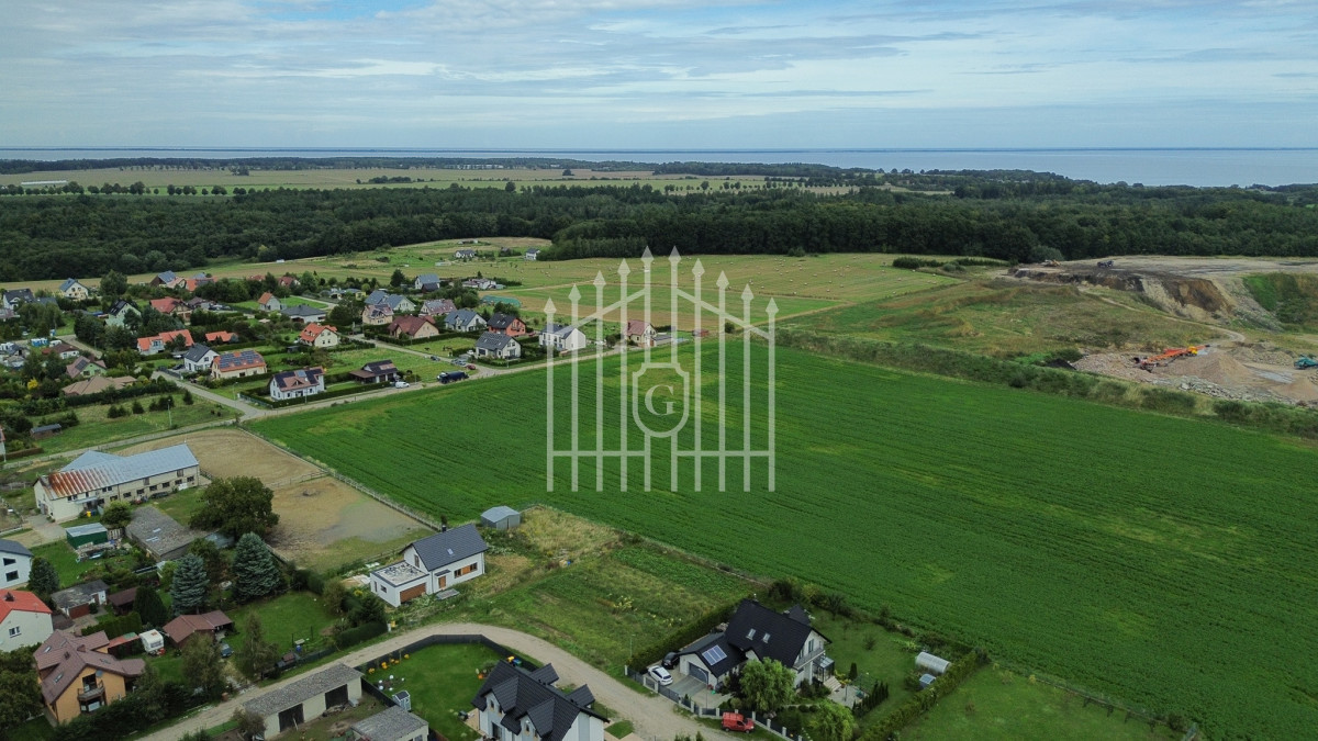 Mrzezino działka budowlana 2,5 km od plaży 1210 m² - Widok 2