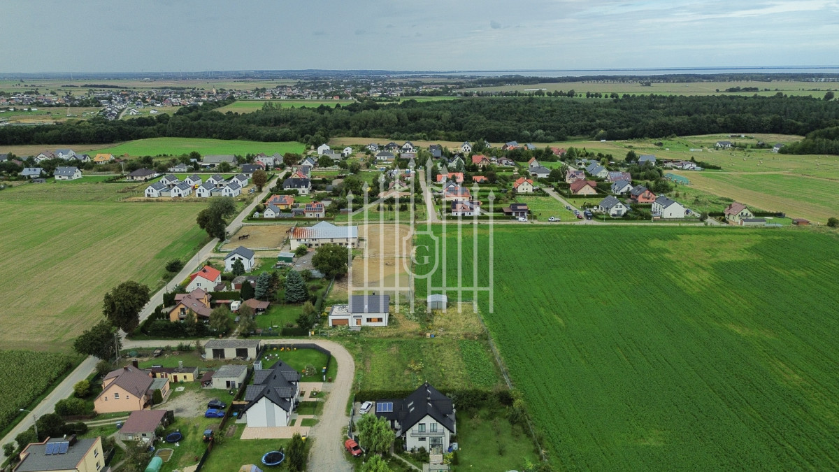 Mrzezino działka budowlana 2,5 km od plaży 1210 m² - Widok 3