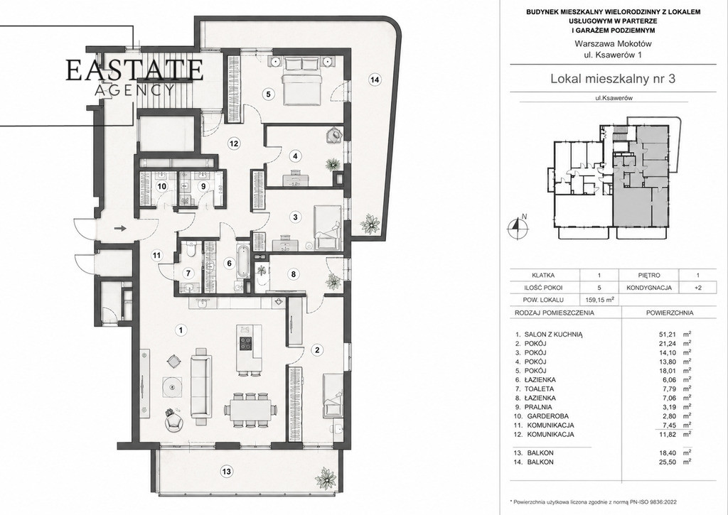 Apartment in Warszawa, Królikarnia, Mokotów - Widok 5
