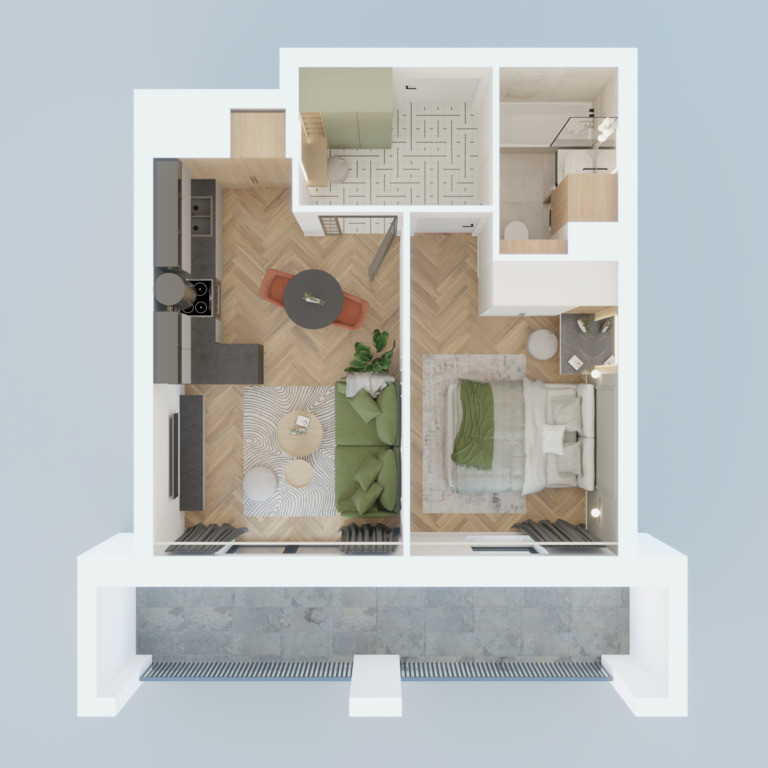 Apartment in Lublin, Wyścigi, Dziesiąta - Widok 5
