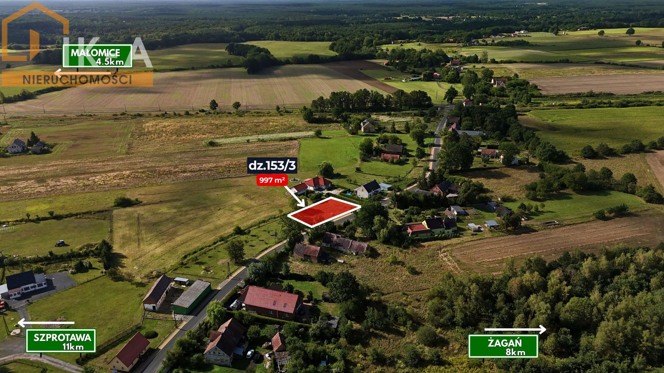 Bukowina Bobrzańska, działka z WZ dla budowy domu jednorodzinnego - Widok 5