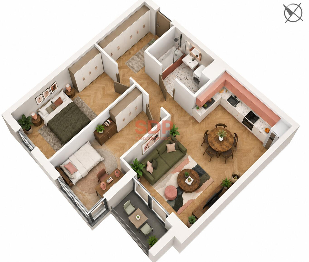 Apartamento T2, 62 m²