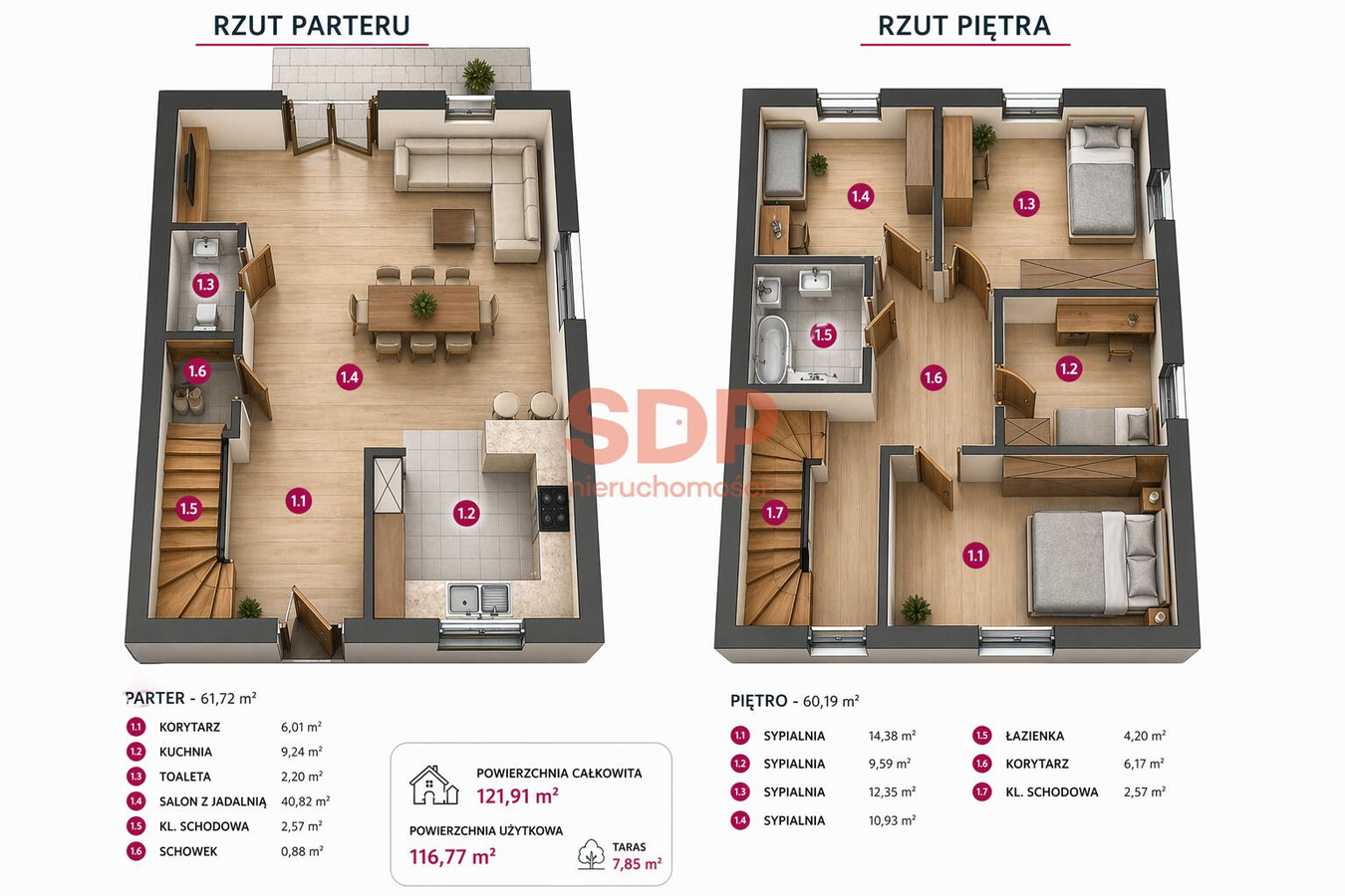 dz. 327 m², pompa ciepła, rekuperacja, światłowód, 22min centrum - Widok 2