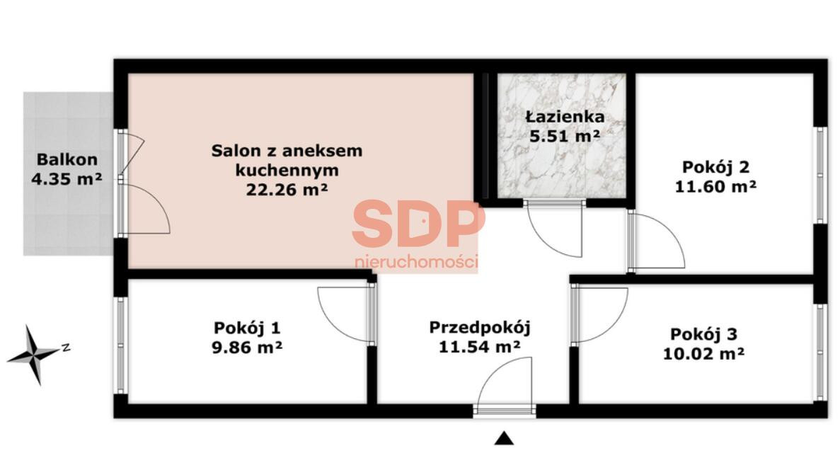 Zaprojektuj swoje wymarzone M – nowe mieszkanie z balkonem blisko AOW - Widok 3