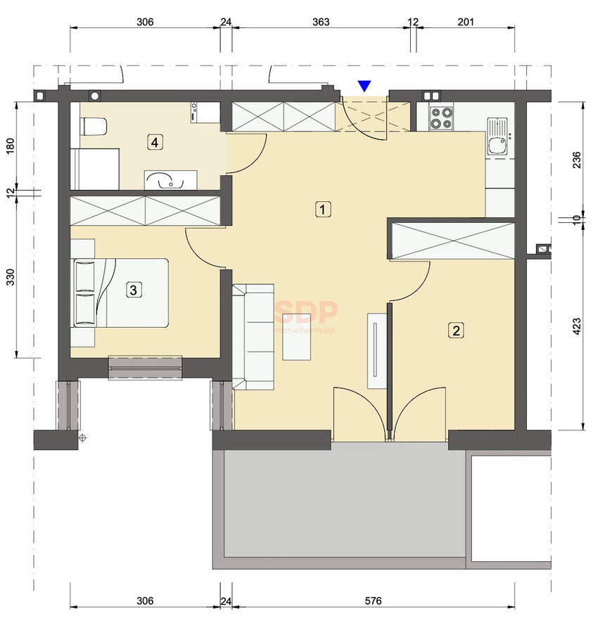 Apartament na parterze z tarasem | STREFA SPA | - Widok 5
