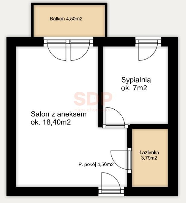 Apartment in Wrocław, Powstańców Śląskich, Krzyki - Widok 5