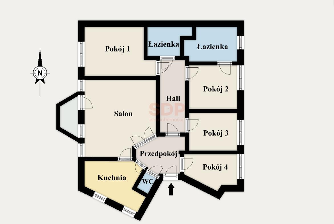 Διαμέρισμα 4 δωματίων, 123 m²