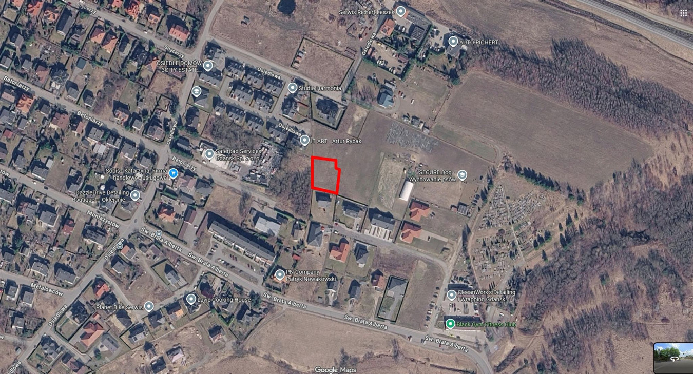 Działka mieszkaniowo-usługowa ul. Św. Brata Alberta 1006 m² - Widok 3