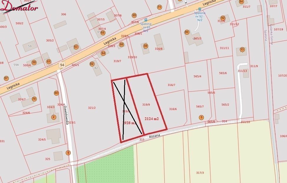 Spalona- 2 działki budowlane - Widok 2