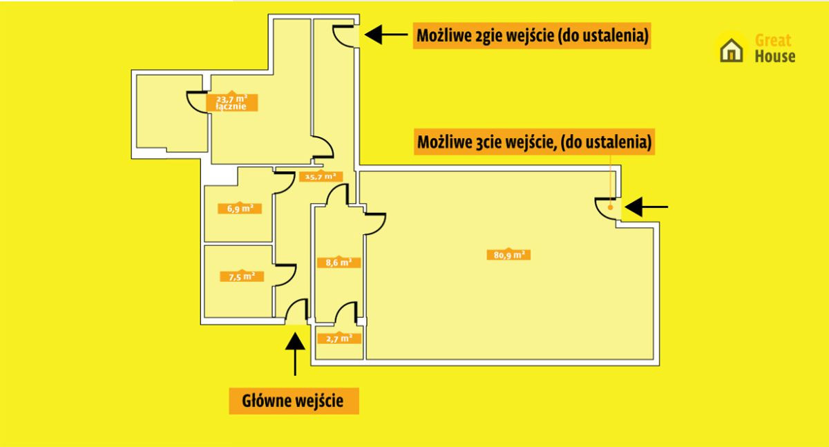 Lokal użytkowy 54 m² - dawny budynek EXBUDu - Widok 2