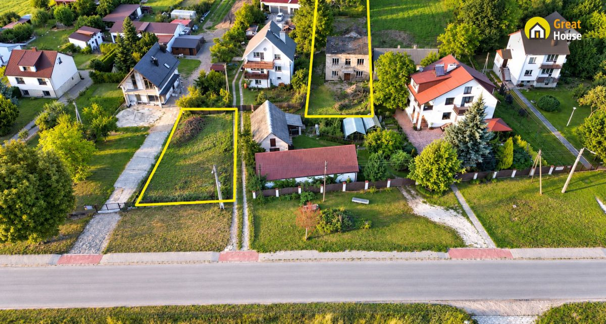 Działka 1656 m² z zabudową – Wolica, gm. Chęciny - Widok 2