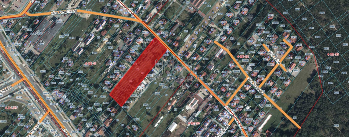 Dąbrówka Szlachecka - teren pod szeregi/bliźniaki - Widok 3