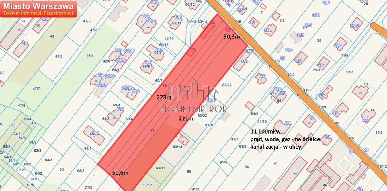 Dąbrówka Szlachecka - teren pod szeregi/bliźniaki - Widok 5