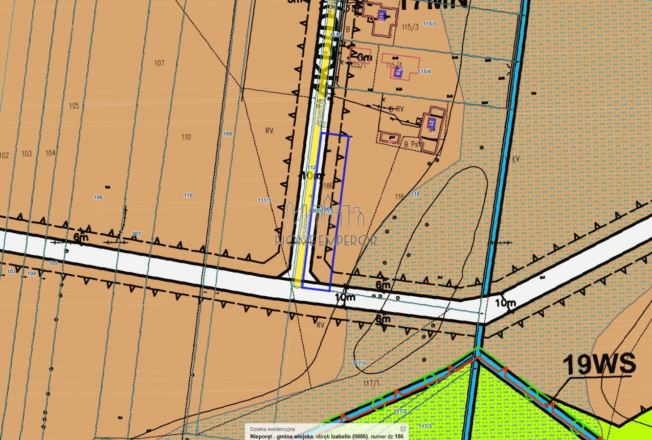 Działka, 961 m²