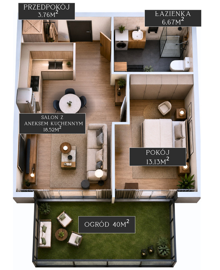 Apartment in Stargard, Zarzecze - View 2