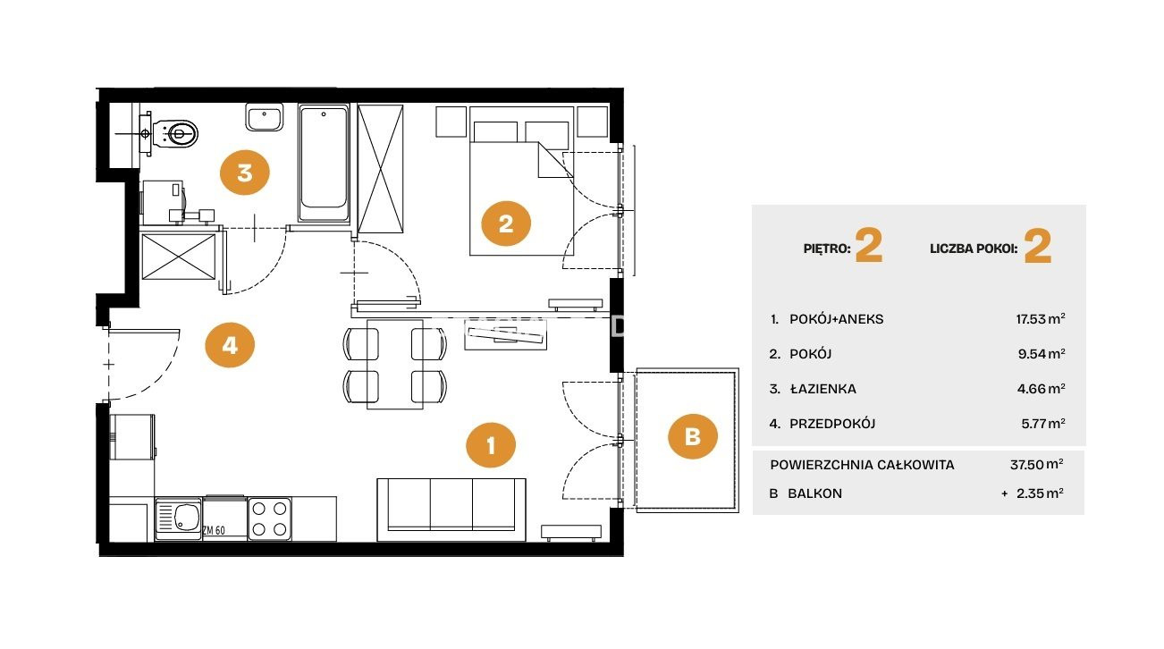Apartment in Kraków, Bronowice - Widok 3