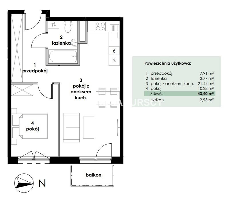 Apartment in Kraków, Sidzina, Dębniki - Widok 5