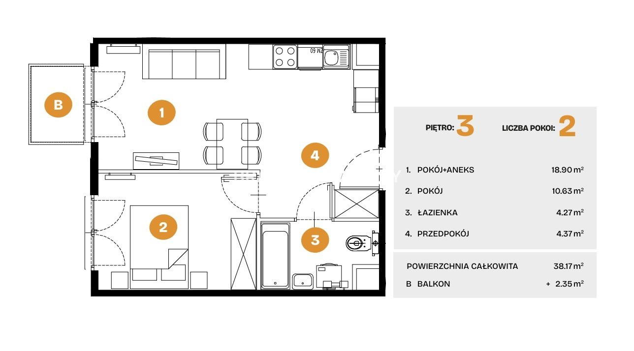 Apartment in Kraków, Bronowice - Widok 3