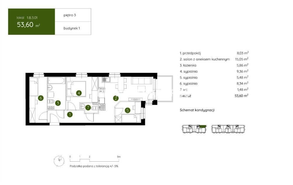 Apartment in Kraków, Prądnik Biały - View 3