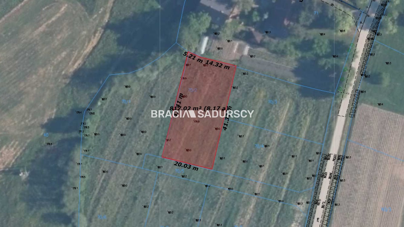 Rajsko - działka budowlana o pow. 8 arów - Widok 5