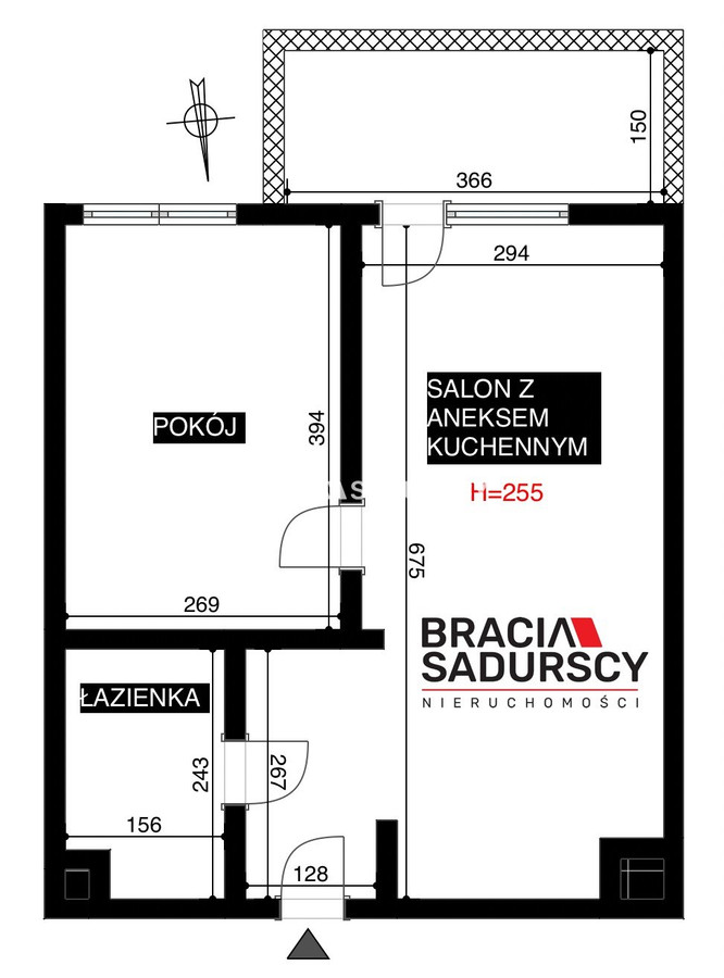 Mieszkanie – Kraków, Grzegórzki - Widok 3