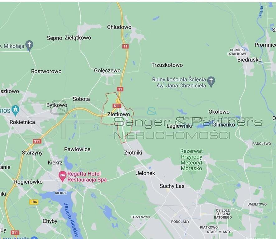 Piękna działka 1322m w Złotkowie - Widok 2