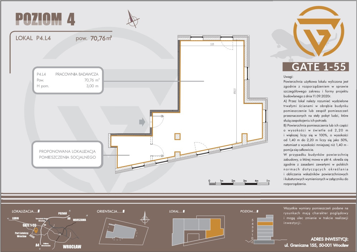 LOKALE BIUROWE BLISKO LOTNISKA_4 PIĘTRO_71 m² - Więcej
