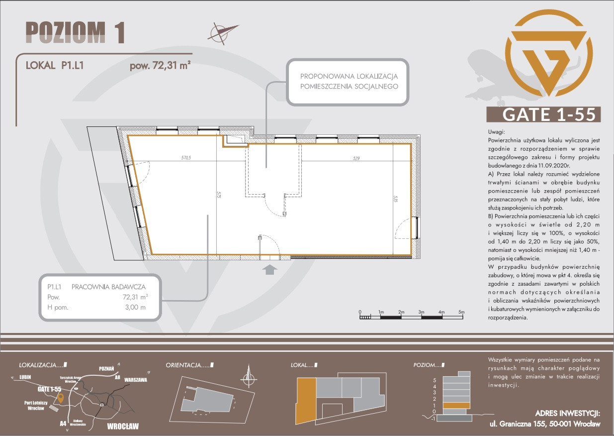 LOKALE BIUROWE BLISKO LOTNISKA_1 PIĘTRO_72 m² - Widok 6