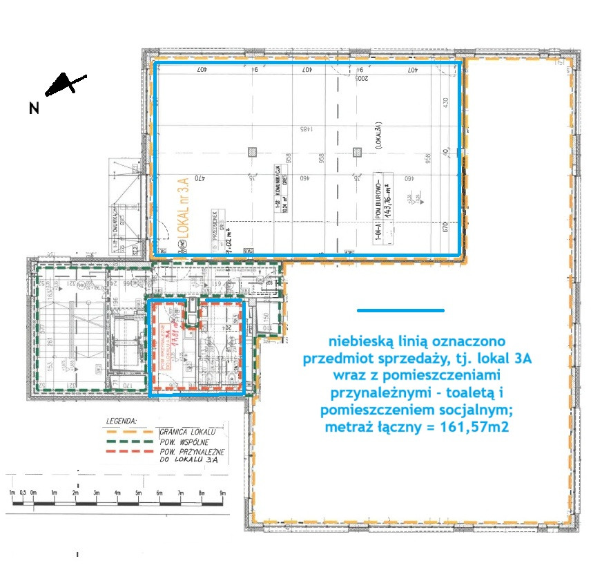 GOTOWY DO UŻYTKOWANIA lokal 162 m² w biurowcu klasy B+, Wrocław-Krzyki - Widok 3