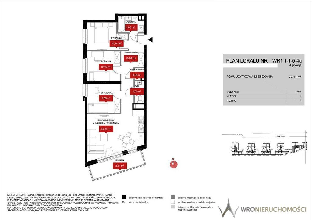 Mieszkanie – Wrocław, Kleczków - Widok 2
