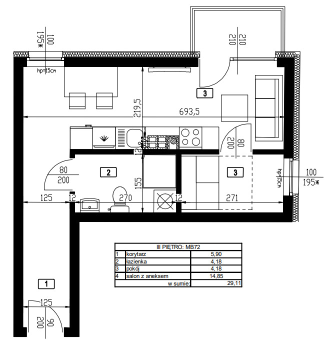 Apartment in Luboń, Stary Luboń - Widok 2