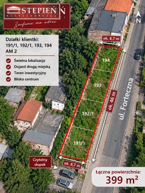 DZIAŁKA INWESTYCYJNA W CENTRUM JEENIEJ GÓRY - Widok 2
