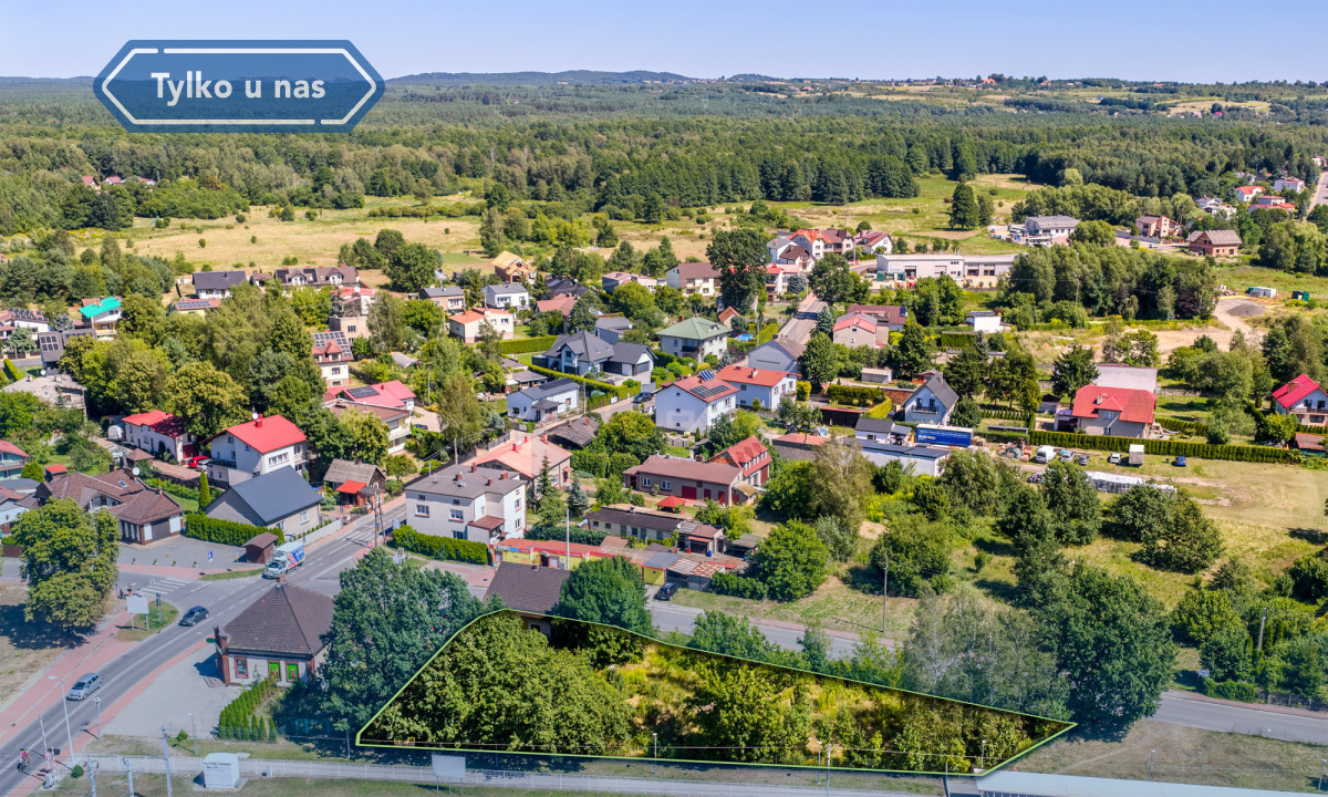 Działka Inwestycyjna centrum Poraja 1 659 m² - Widok 3