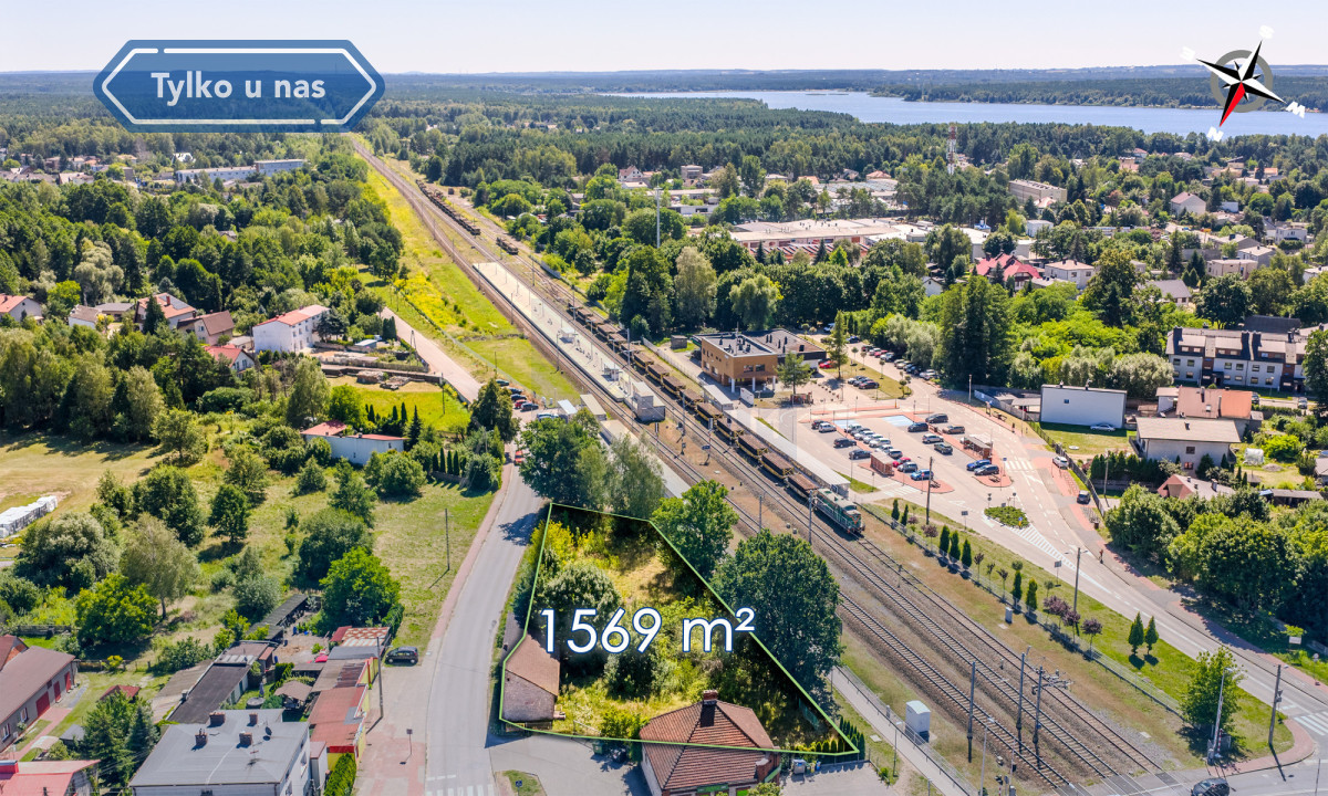 Działka Inwestycyjna centrum Poraja 1 659 m² - Widok 5