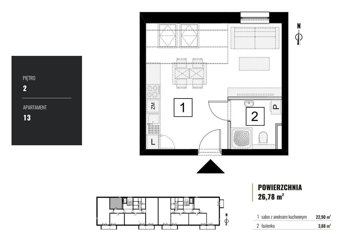Apartment in Łódź, Stoki-Sikawa-Podgórze, Widzew - Widok 2