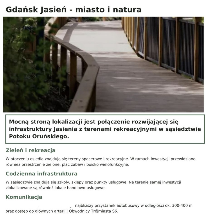 Mieszkanie – Gdańsk, Jasień - Widok 5