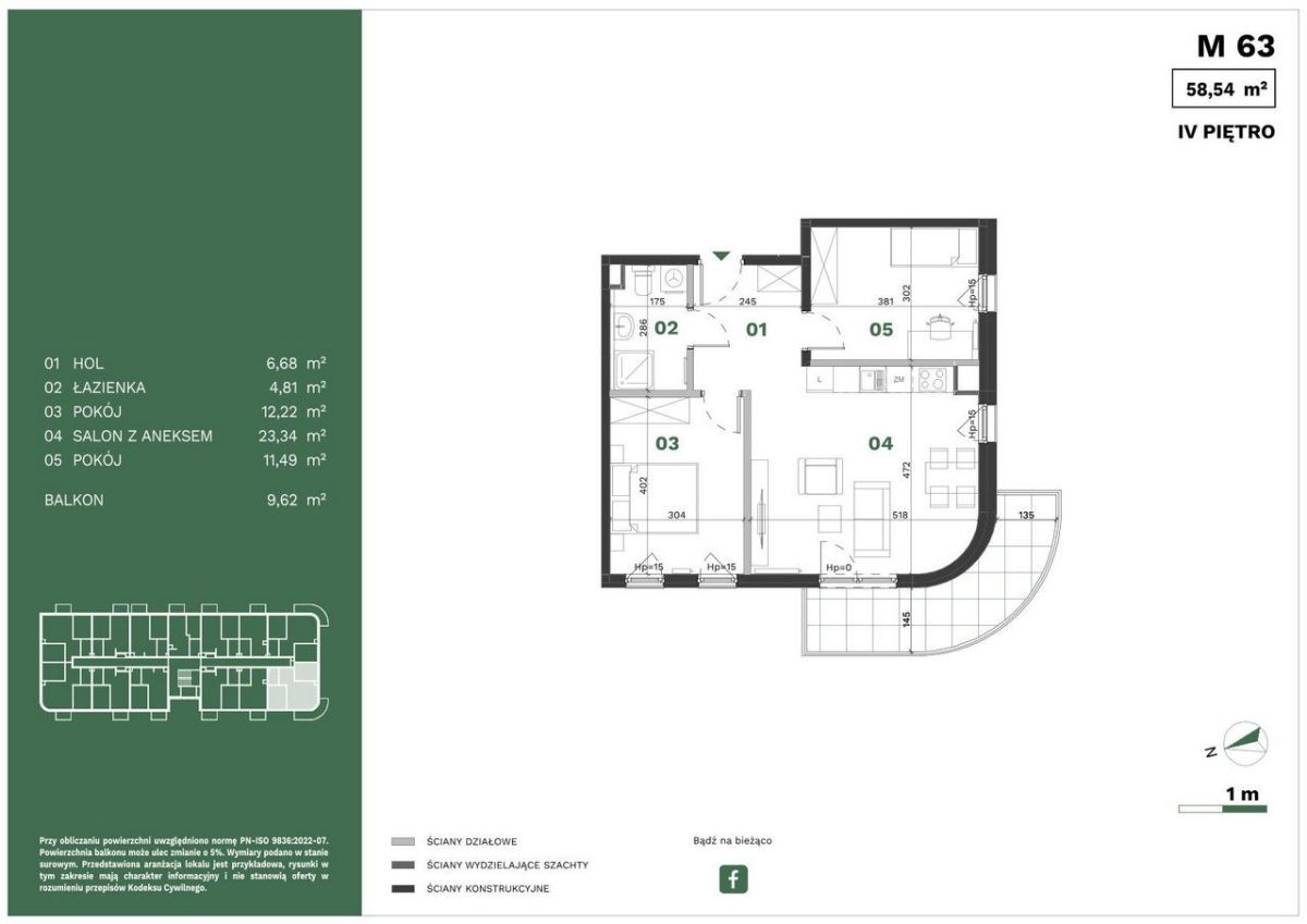 Mieszkanie – Kraków, Podgórze - Widok 3